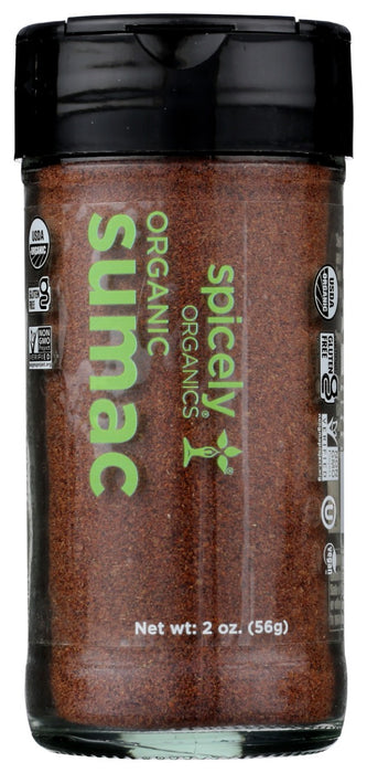 SPICELY ORGANICS: Organic Sumac Ground Jar, 2 oz