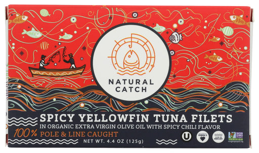 NATURAL CATCH: Tuna Spicy Chili, 4.4 oz