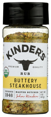 KINDERS: Buttery Steakhouse Rub, 3 oz