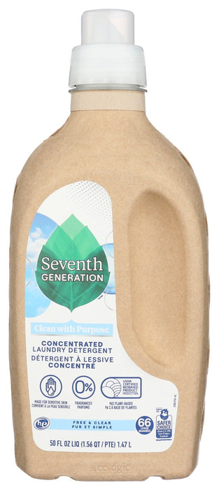 Concentrated so that you get more washes with less added water. EPA Safer Choice Certified and a USDA Certified Biobased Product 96% so you know it's formulated with people and planet in mind. Plus, it's free of fragrances, dyes, artificial brighteners, and dermatologist tested for sensitive skin.