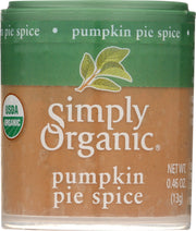 SIMPLY ORGANIC: Pumpkin Pie Spice, 0.46 oz