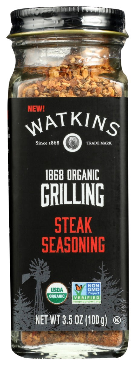 WATKINS: 1868 Organic Grilling Steak Seasoning, 3.5 oz