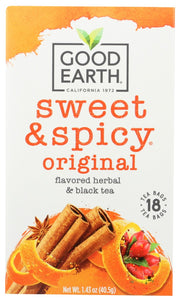 GOOD EARTH: Sweet and Spicy Original Tea, 18 bg