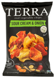 TERRA CHIPS: Sour Cream and Onion Chips, 5 oz