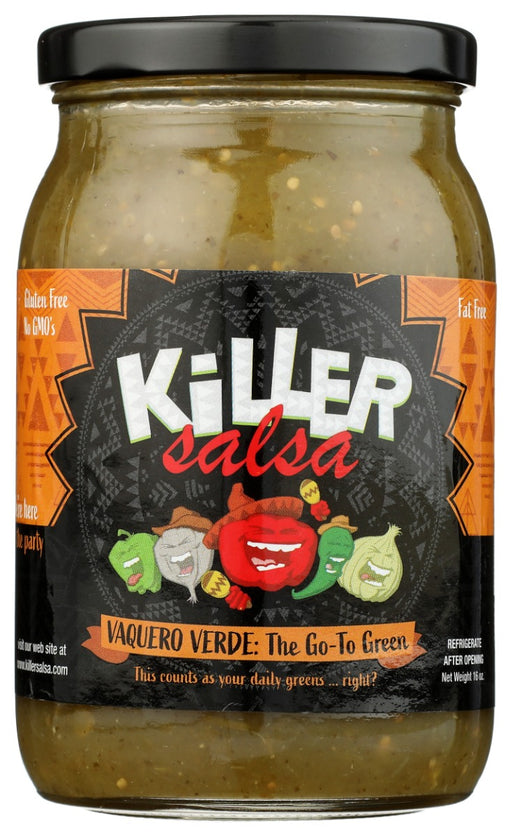 KILLER SALSA: Verde The Go To Green Jarred Salsa, 16 oz