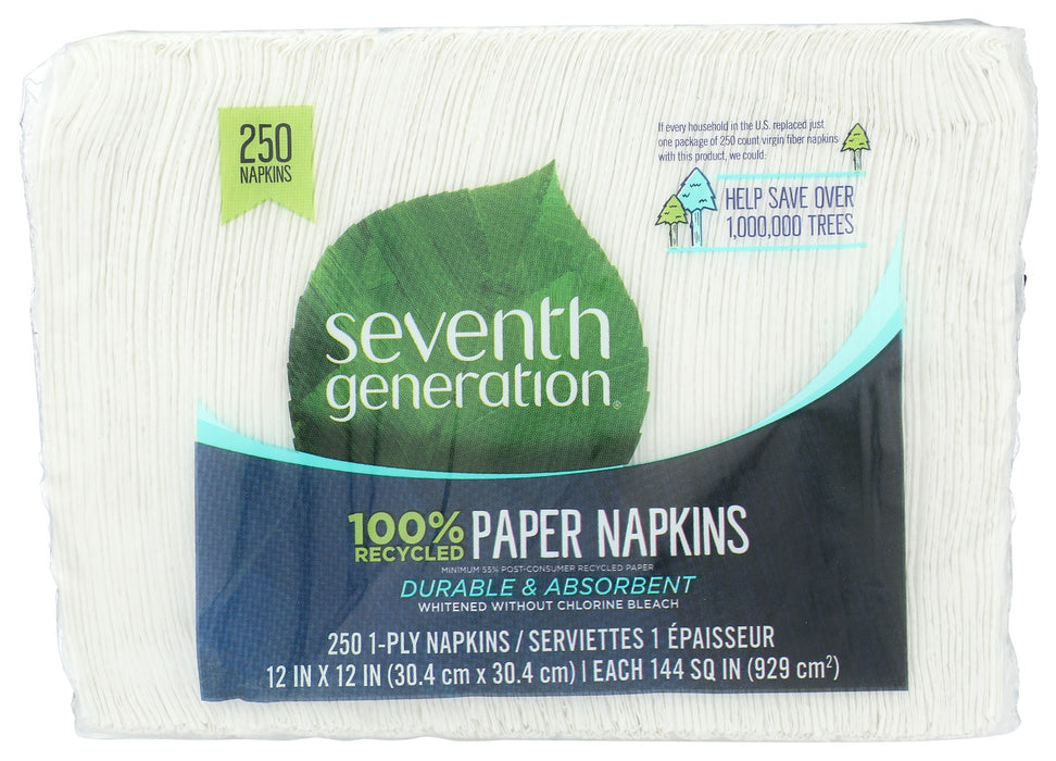 Soft and durable to make quick work of dinner-table messes. Made from 100% recycled paper with a minimum 50% post-consumer content. 