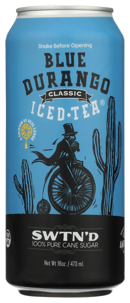 BLUE DURANGO ICED TEA: Sweetened Classic Iced Tea, 16 fo
