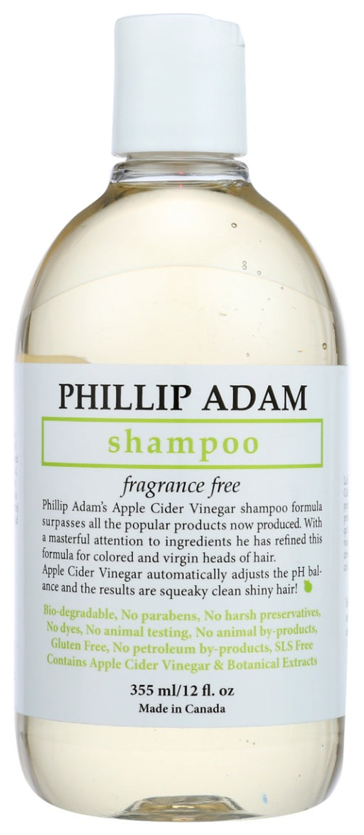 Created with fragrance sensitivities in mind, Phillip Adam Unscented Shampoo is a perfect daily shampoo for those who want to benefit from apple cider vinegar hair formula while avoiding the scents completely. This fragrance free shampoo balances the ph of hair and scalp, leaving the hair squeaky clean and healthy looking. This 100% sulfate free shampoo offers a rich lather and rinses off easily.