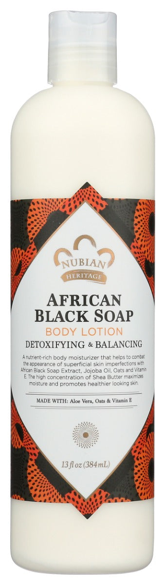Luxuriate in this silky African black soap lotion, body butter and moisturizer every day to smooth away the appearance of dark spots on blemish prone skin and enhance your natural glow
