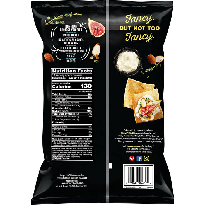 STACYS PITA CHIP: Simply Naked Pita Chips, 16 oz