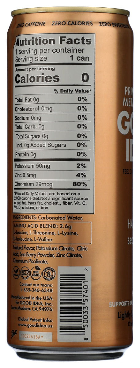 GOOD IDEA: Sea Berry Sparkling Water, 12 fo