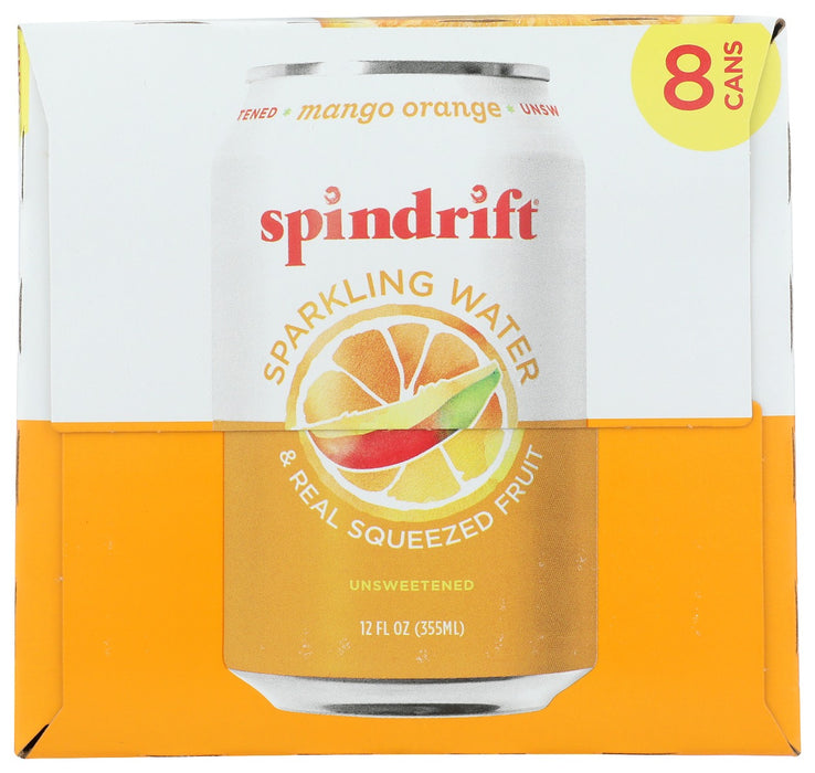 SPINDRIFT: Mango Orange Sparkling Water 8Pk, 96 fo