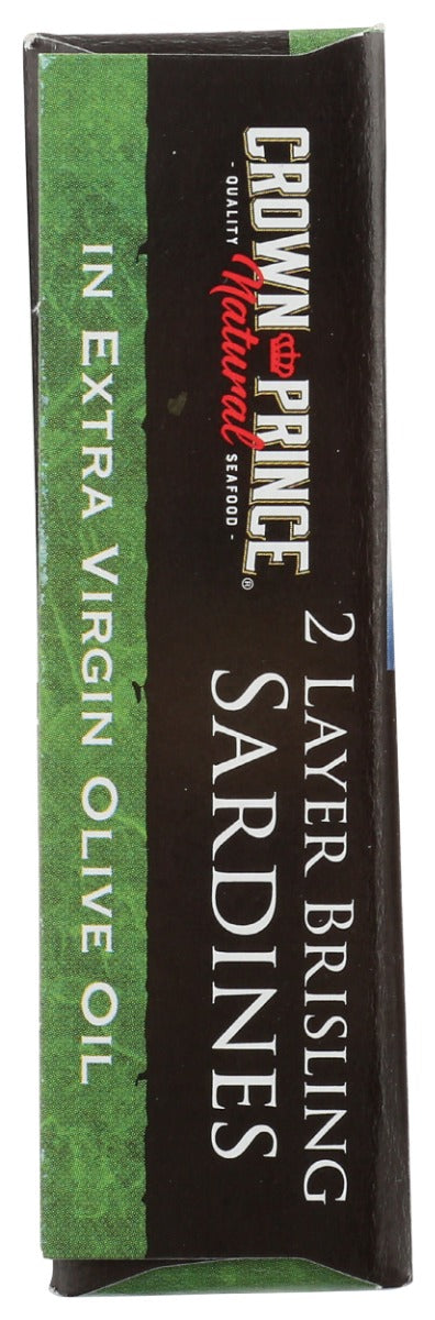 CROWN PRINCE: Brisling Sardines in Extra Virgin Olive Oil, 3.75 oz
