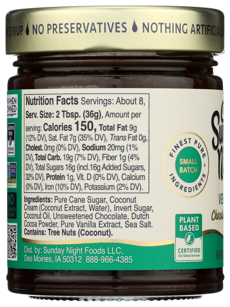SUNDAY NIGHT: Signature Vegan Chocolate Sauce, 10 oz