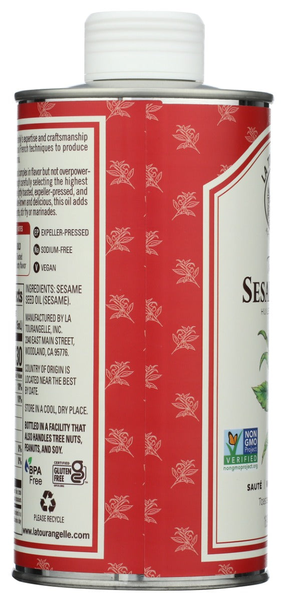 LA TOURANGELLE: Toasted Sesame Oil, 16.9 oz