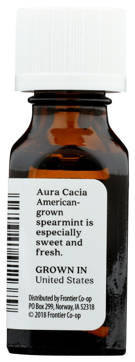 AURA CACIA: Spearmint Essential Oil, 0.5 oz