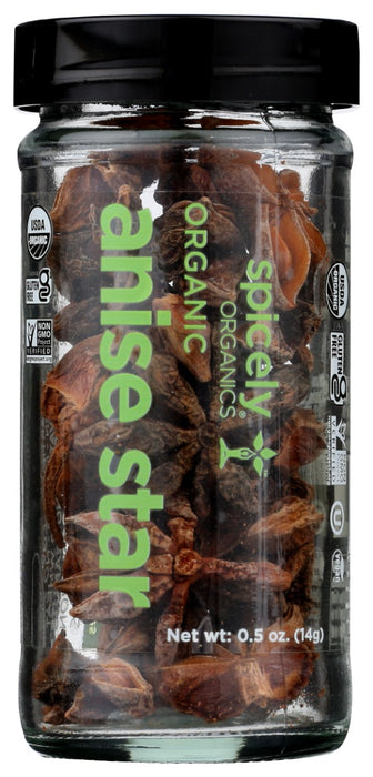 SPICELY ORGANICS: Organic Anise Star Pods Jar, 0.5 oz