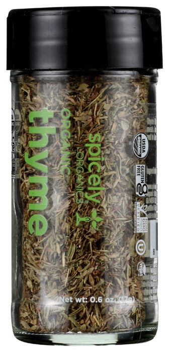 SPICELY ORGANICS: Organic Thyme Whole Jar, 0.6 oz