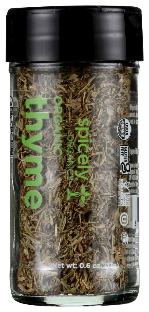 SPICELY ORGANICS: Organic Thyme Whole Jar, 0.6 oz