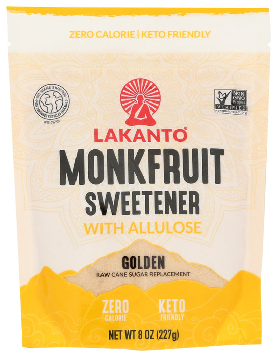 LAKANTO: Golden Monkfruit Sweetener With Allulose, 8 oz