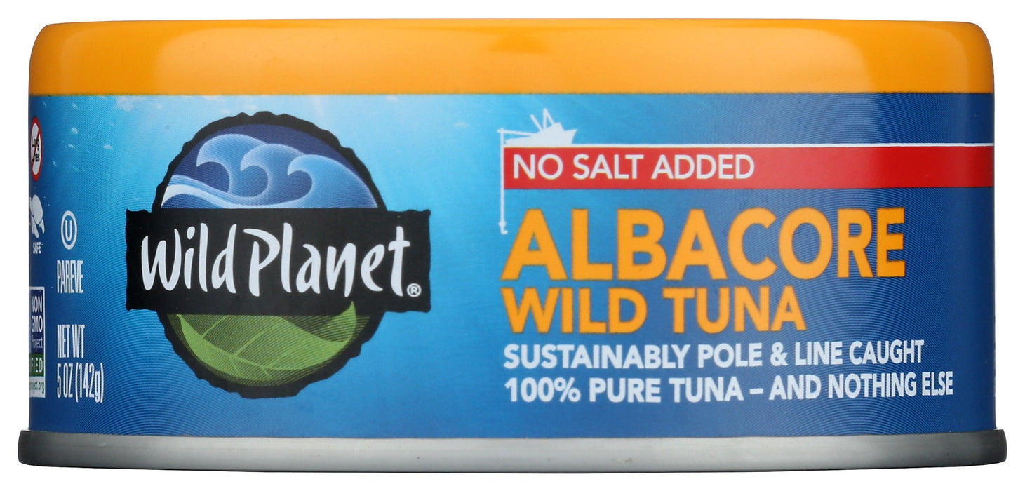 
Premium Flavor: Hand-cut, hand-packed albacore tuna cooked once for rich taste. No added salt or fillers.
Protein-Packed: 33g protein, 1500mg Omega-3s per can. Ideal for elevating everyday recipes.
Responsibly Harvested: Pole &amp; line or troll caught tuna, net-free, safeguarding ocean habitats and marine life, dolphin and turtle safe. Recyclable packaging.
