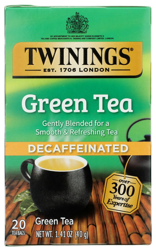 Twinings blends to perfection the finest green teas with just the right amount of flavour to give you a line of great-tasting green teas with a fresh flavour, smooth taste and enticing aroma.
Pure Green Decaffeinated Tea with a fresh taste, smooth flavour and enticing aroma.
