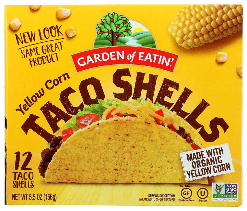 If you're looking to spice things up in the taco department, look no further than Garden of Eatin' Yellow Corn Taco Shells. Made with stone-ground organic yellow corn and expeller-pressed oils, these crunchy yellow taco shells are cooked to crispy perfection. Simply fill with seasoned ground beef and all of your favorite toppings for a fiesta of flavor in every amazing bite.