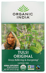 This Tulsi Tea is easily your new favorite go-to hot beverage. Tulsi is an adaptogen known for its ability to help people adapt and calmly respond to everyday stress.* Also known as Holy Basil, Tulsi is India's "Queen of Herbs." Not only does it uplift mood and provide relaxation, it can also support healthy immune function.* It's no wonder this herb has been used for more than 5,000 years and stands alone in this organic tea with a delicate earthy, floral flavor to provide whole body and mind balance.*