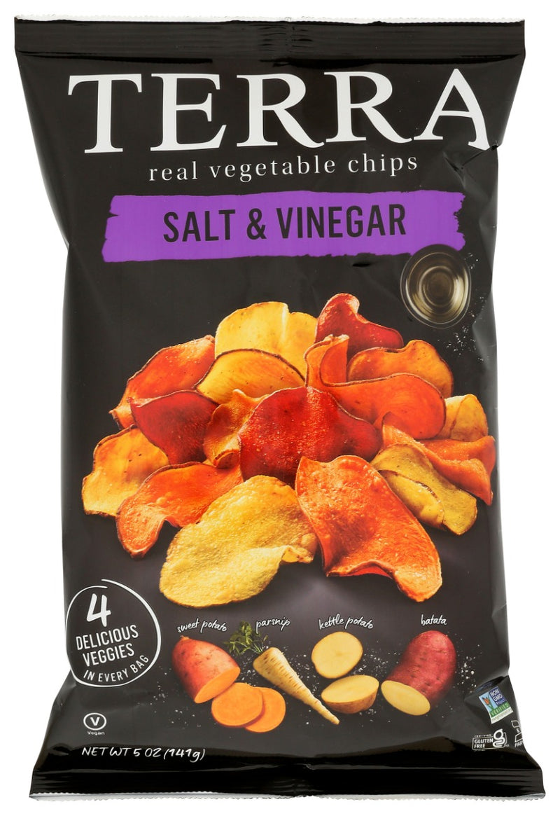 TERRA CHIPS: Salt and Vinegar Chips, 5 oz
