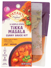 With Patak's® Tikka Masala 3-Step Simmer Sauce Kit, it's easy to create a premium-quality, authentic Indian curry dish at home in just 3 simple steps. This medium spiced curry sauce, inspired by northern Indian cuisine in the Rajasthan region, and has a complex spice blend to bring your authentic curry dish together in just a few minutes.