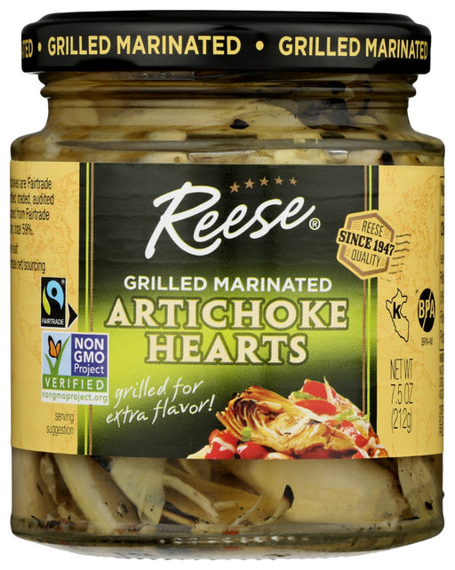 REESE: Grilled Marinated Artichoke Hearts, 7.5 oz