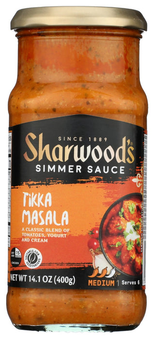 SHARWOODS: Tikka Masala Simmer Sauce, 14.1 oz