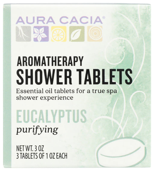When there's no time for a bath, Aura Cacia Purifying Eucalyptus Shower Tablets provide a true aromatherapy experience with the timeliness of a shower.
Purifying Eucalyptus is sure to soothe while cleansing the mind, body, and spirit ” especially during winter woes.