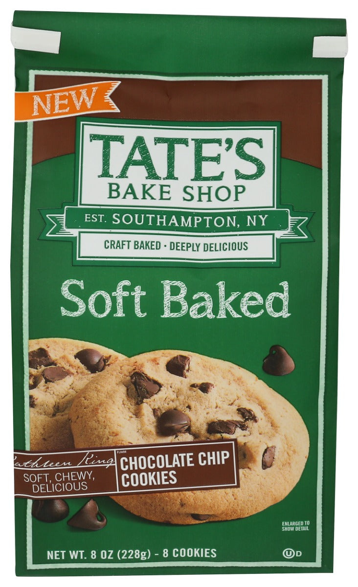 TATES: Soft Baked Chocolate Chip Cookies, 8 oz