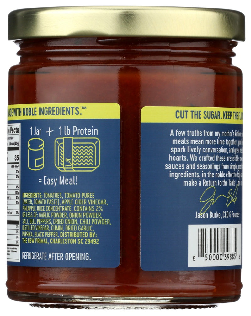 THE NEW PRIMAL: Noble Made Less Sugar Sloppy Joseph Skillet Sauce, 8.9 oz