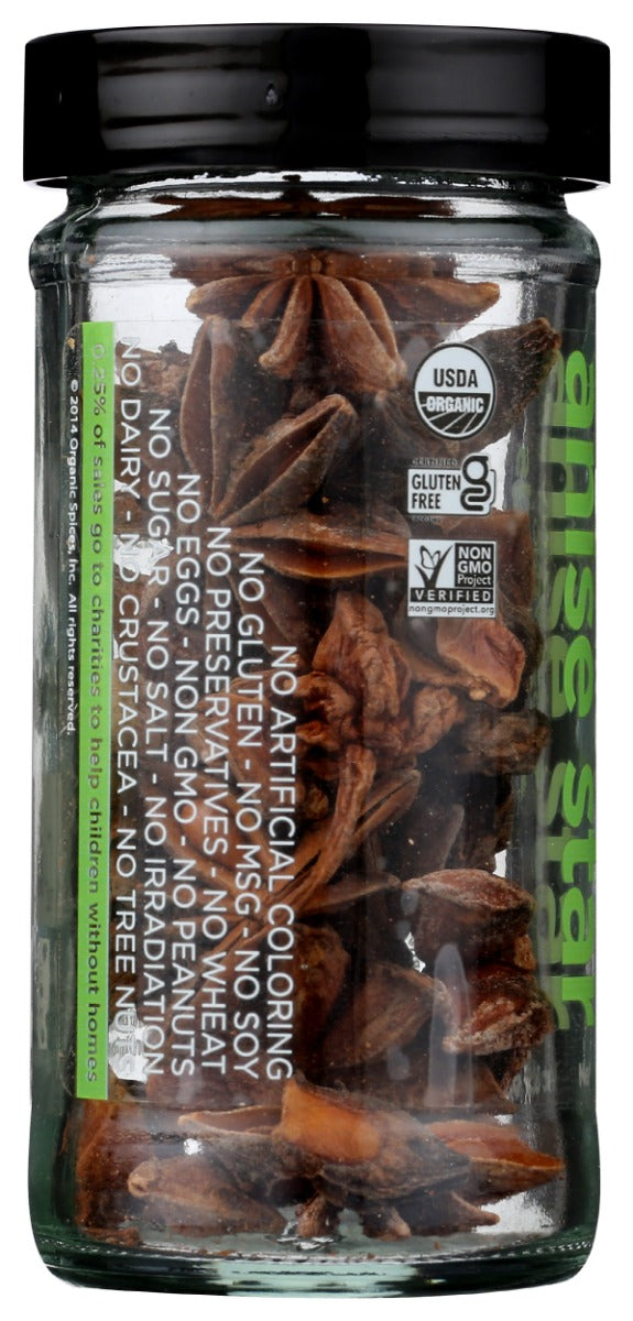 SPICELY ORGANICS: Organic Anise Star Pods Jar, 0.5 oz