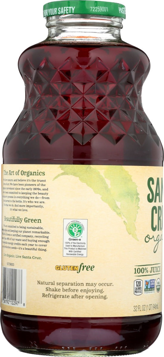 SANTA CRUZ: Red Tart Cherry Juice, 32 fo