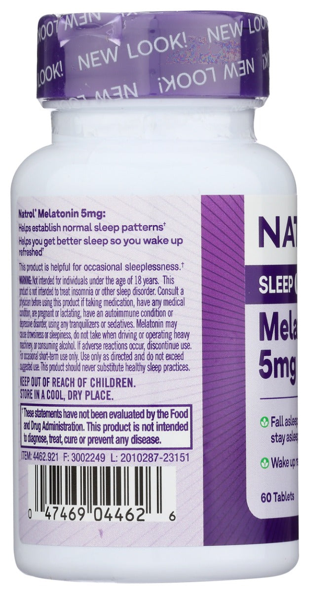 NATROL: Melatonin Sleep Support Tablets 5mg, 60 tb