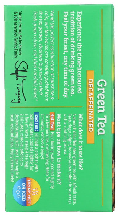 TWINING TEA: Green Decaf, 20 bg