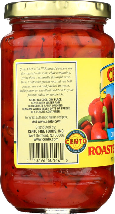 CENTO: Chefs Cut Roasted Peppers, 12 oz