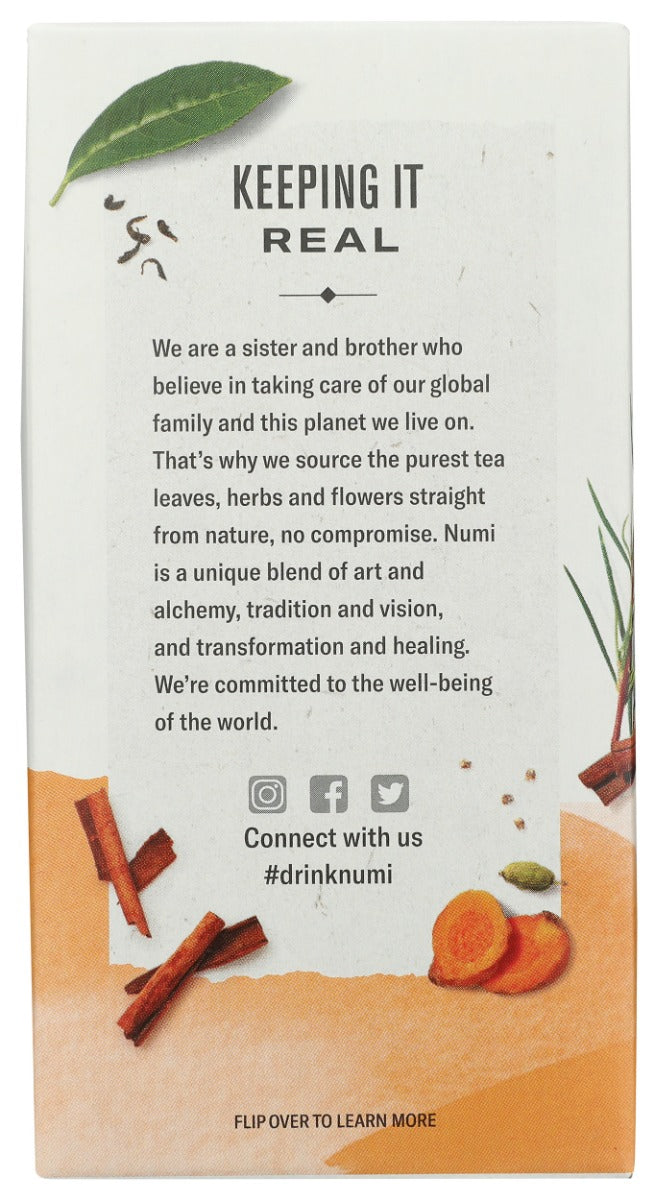 NUMI TEAS: Turmeric Amber Sun Tea, 12 bg