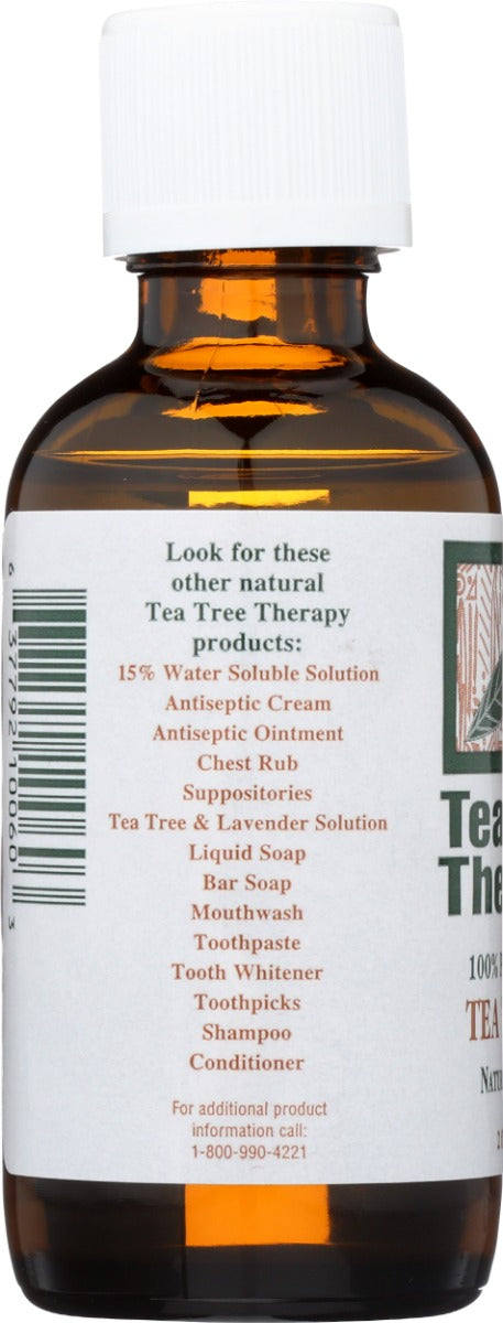 TEA TREE THERAPY: 100 Percent Australian Tea Tree Oil, 2 fo