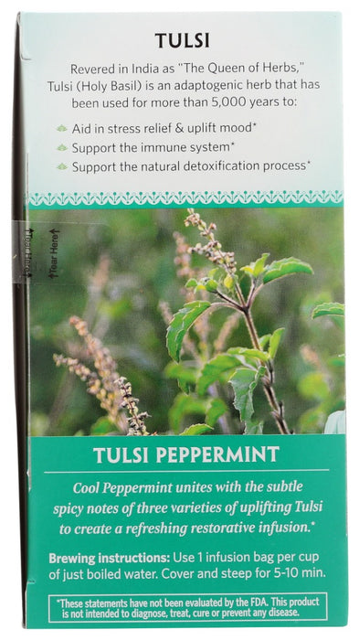 ORGANIC INDIA: Tulsi Peppermint Refresh Teabags, 18 bg