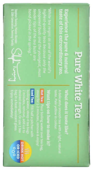TWINING TEA: Pure White Tea, 20 bg