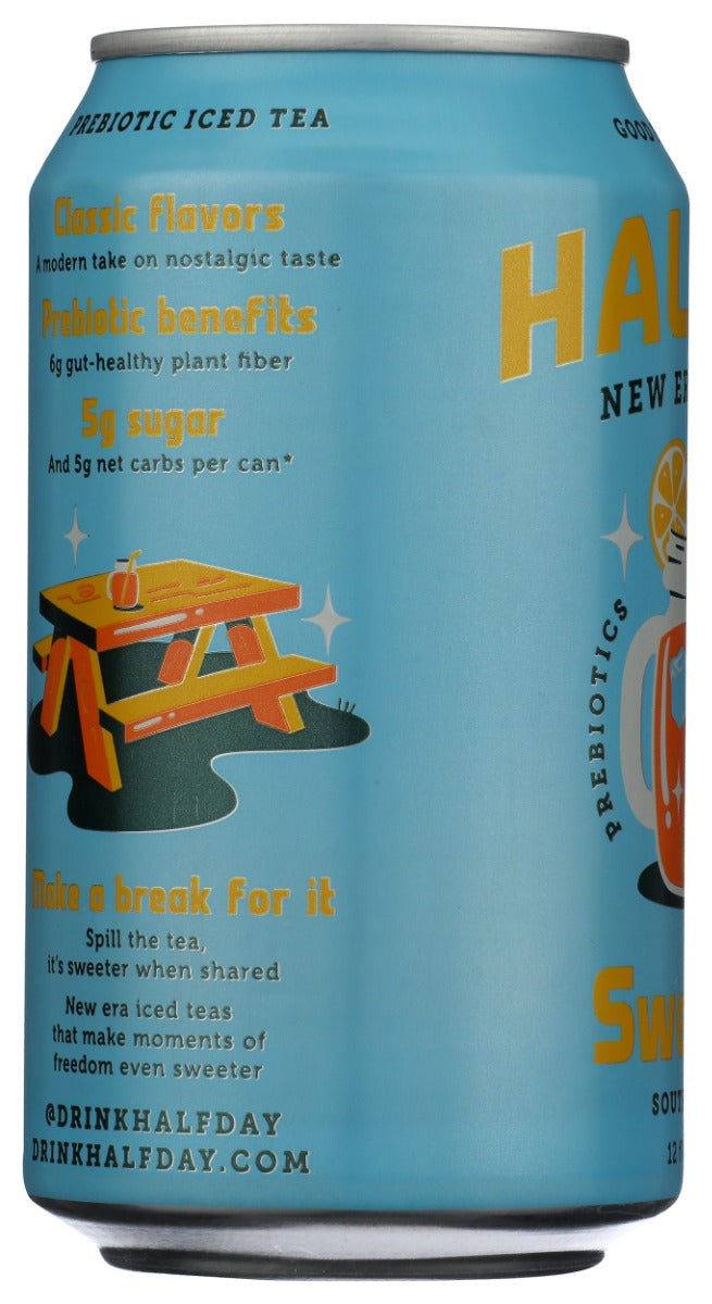 HALFDAY: Sweet Prebiotic Iced Tea, 12 fo