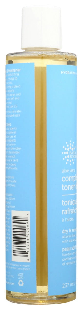 EARTH SCIENCE: Aloe Vera Complexion Toner and Freshener, 8 oz