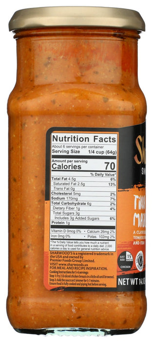 SHARWOODS: Tikka Masala Simmer Sauce, 14.1 oz