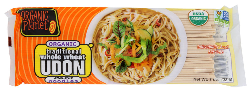 ORGANIC PLANET: Traditional Whole Wheat Udon Noodles, 8 oz