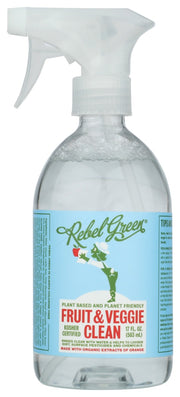 REBEL GREEN: Fruit and Veggie Clean Spray and Refill, 17 oz