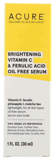 ACURE: Brightening Vitamin C and Ferulic Acid Serum, 1 fo